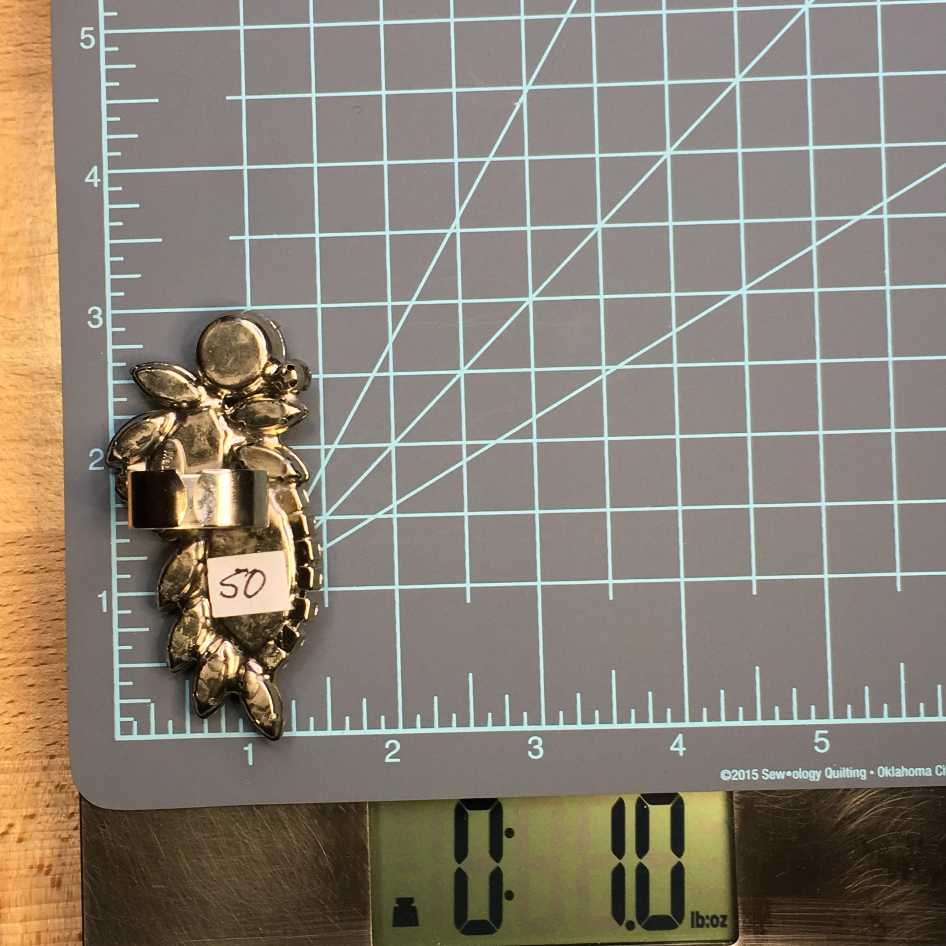 AB and Clear Crystal Detailed Ring