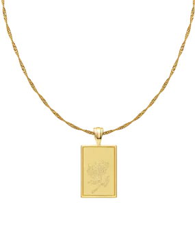 Chrysanthemum Birth Flower Pendant In November