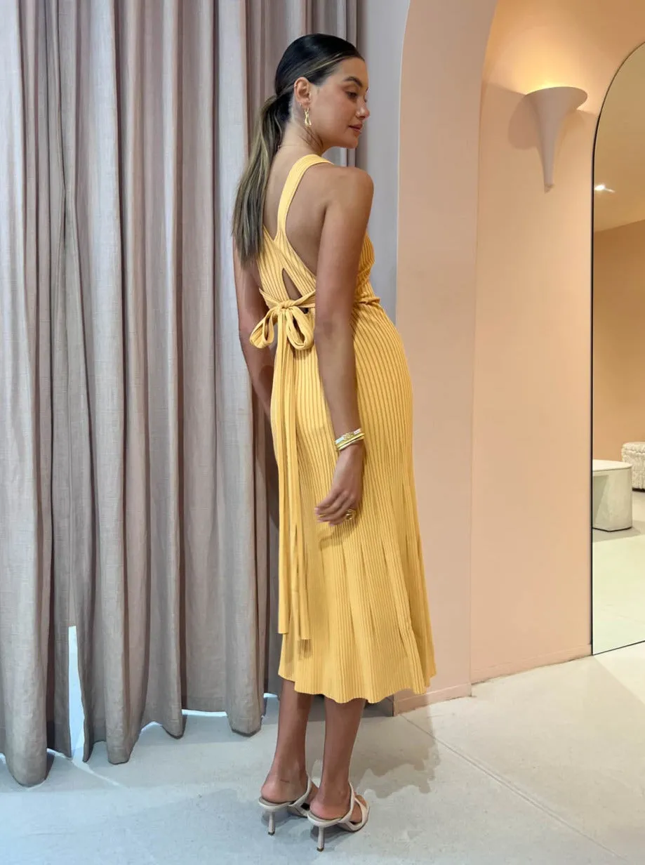 Clea Alina Rib Knit Dress in Mango