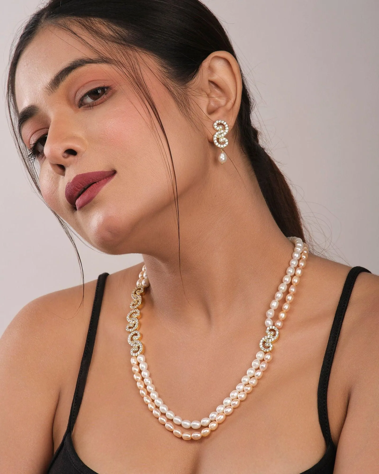 Double Side Necklace Set