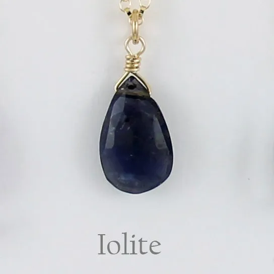 Gold Fill Gemstone Solo Necklace