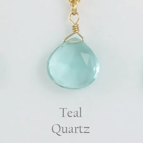 Gold Fill Gemstone Solo Necklace