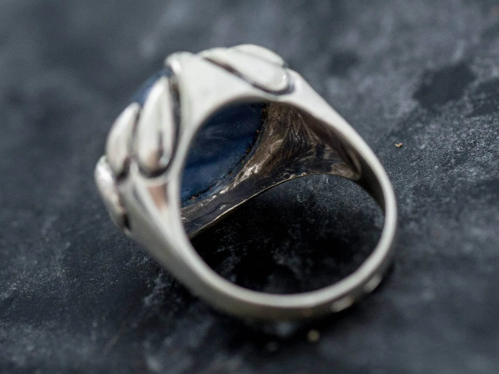 Kyanite Ring - Blue Statement Ring - Round Kyanite Ring