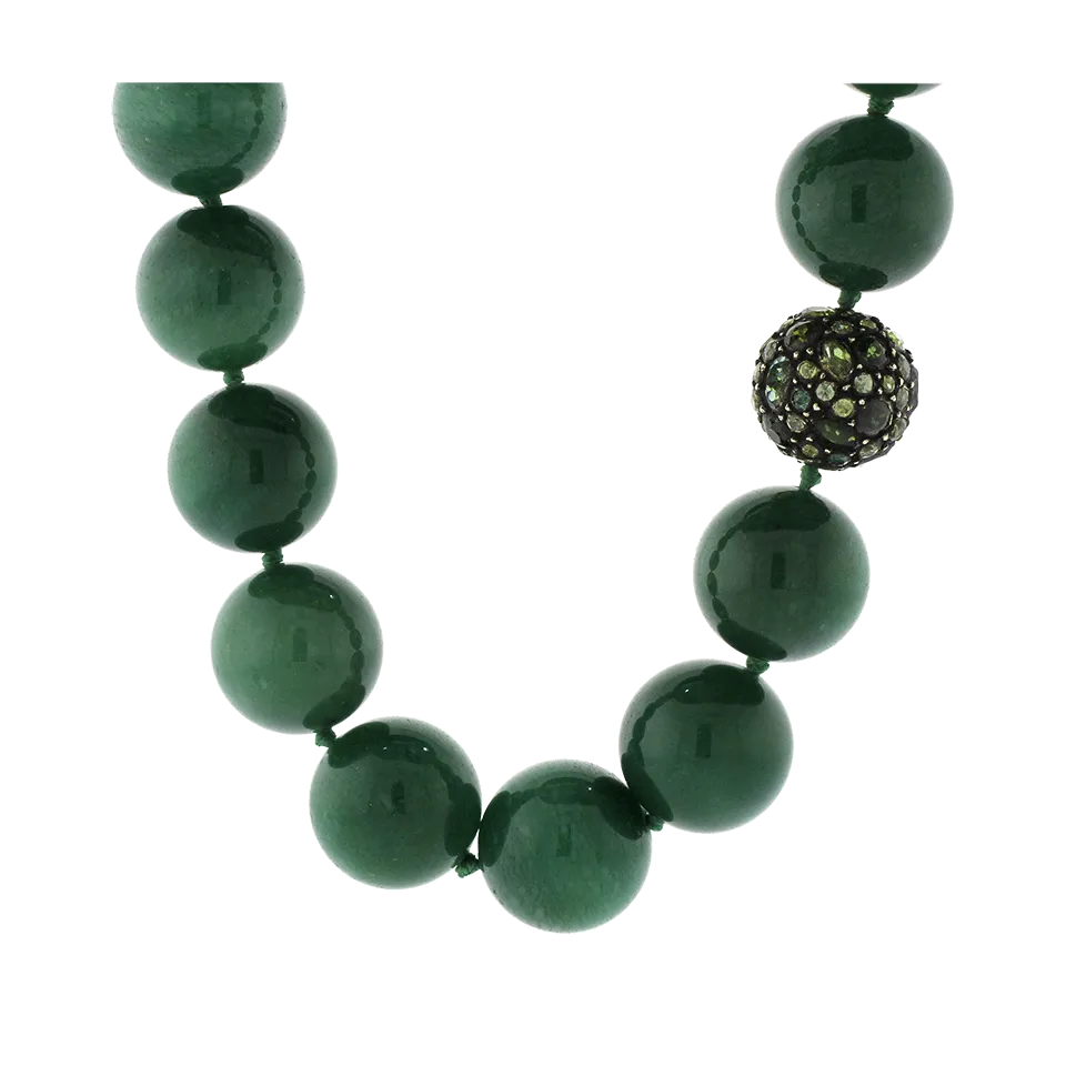 Libra Green Agate Necklace