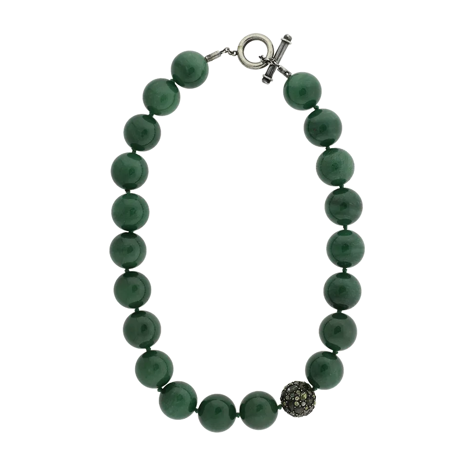 Libra Green Agate Necklace