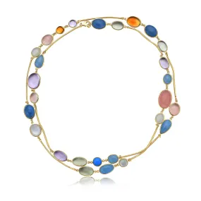Mosaic Fleur Vermeil Necklace