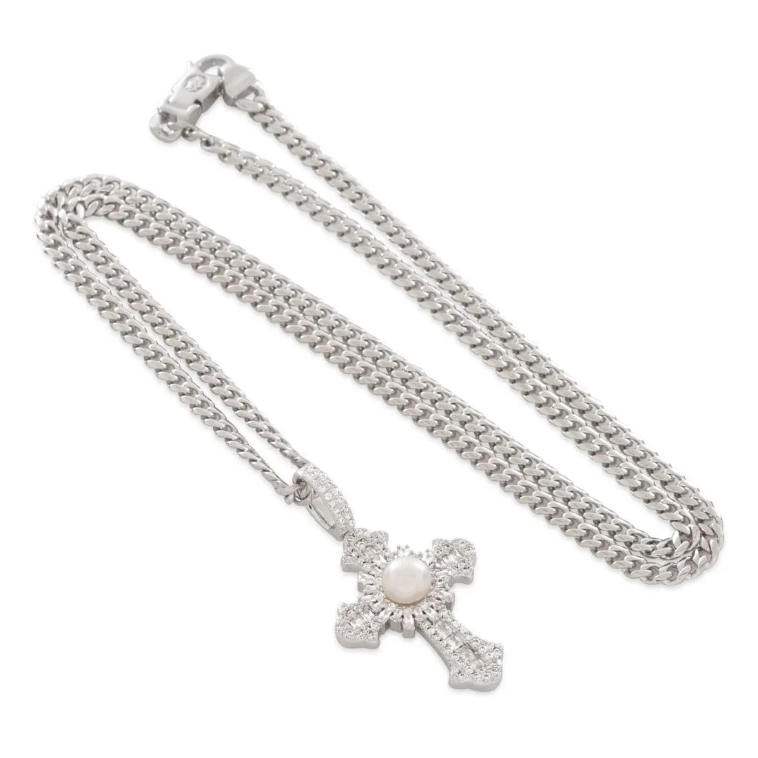 Pearl of Wisdom Cross Necklace