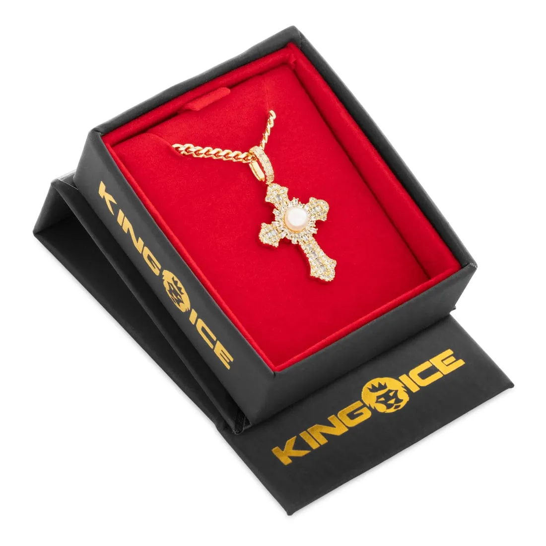 Pearl of Wisdom Cross Necklace