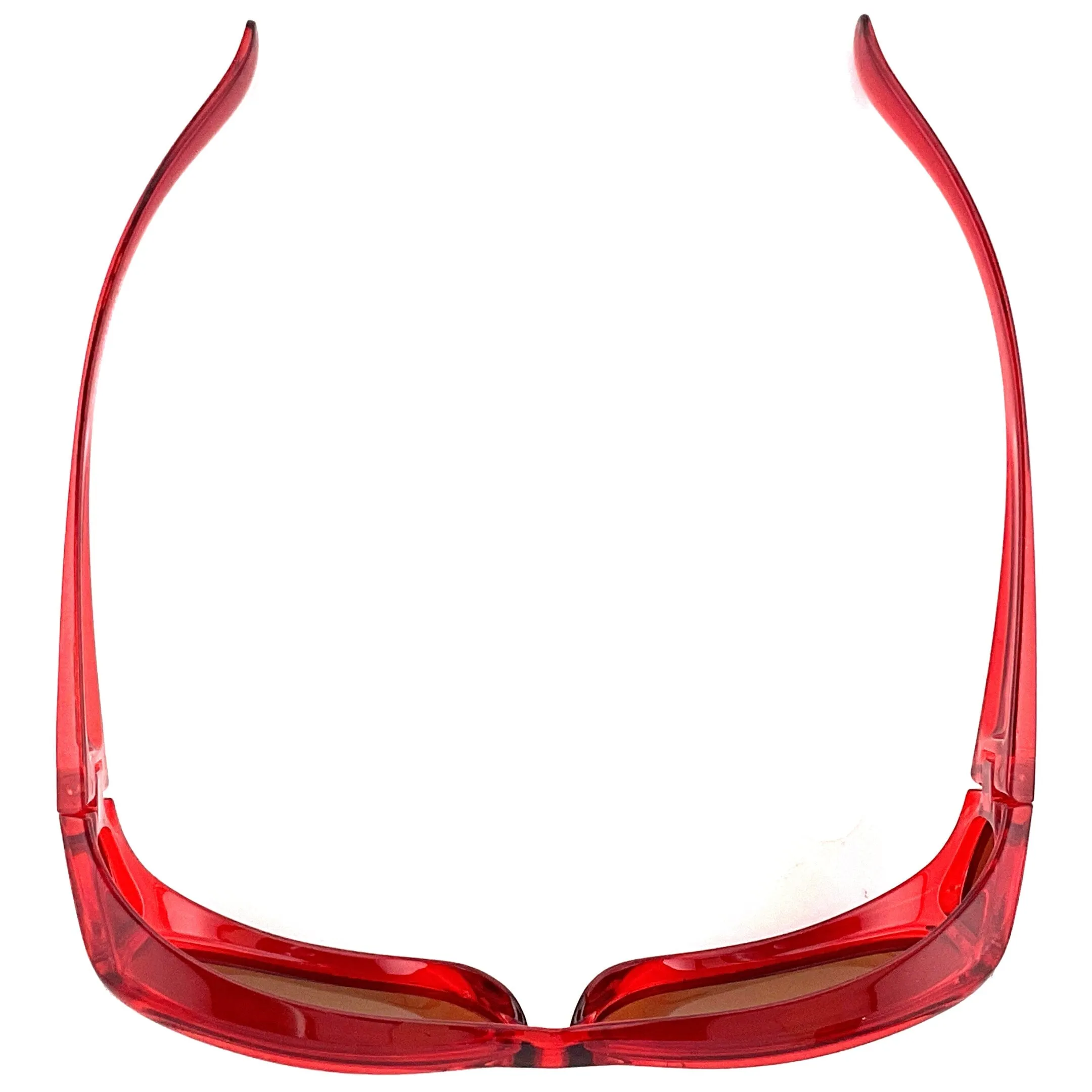 Polarized Translucent Double Temple Rhinestone Fits-Over Sunglasses