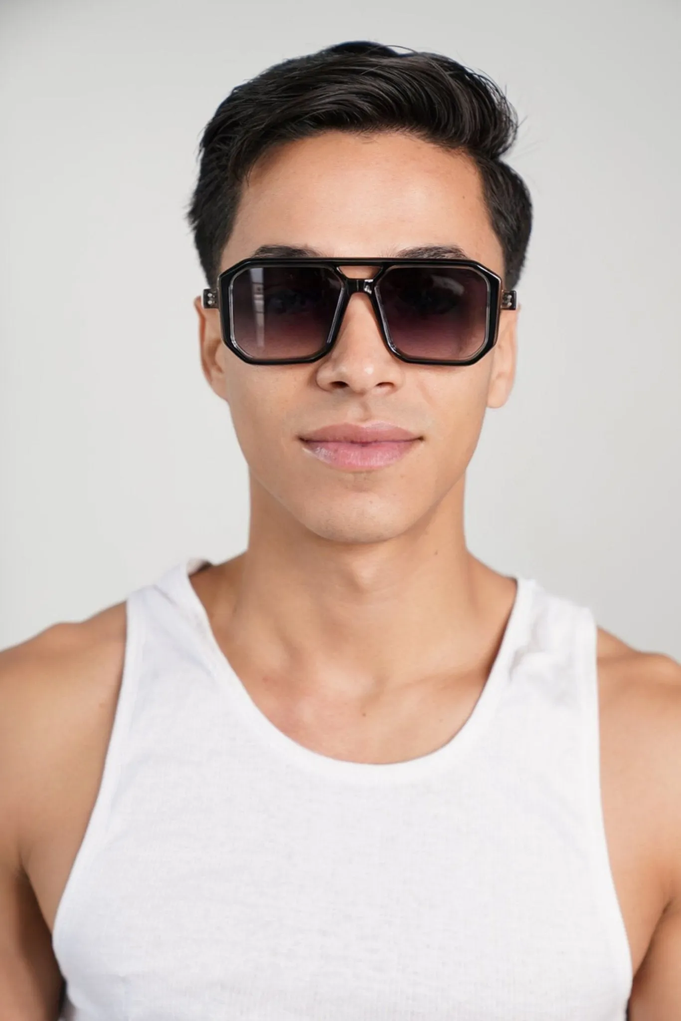 Popping Black Gradient Tint and Frame Sunglasses