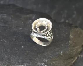 Silver Shell Ring - Silver Spiral Ring - Silver Infinity Ring