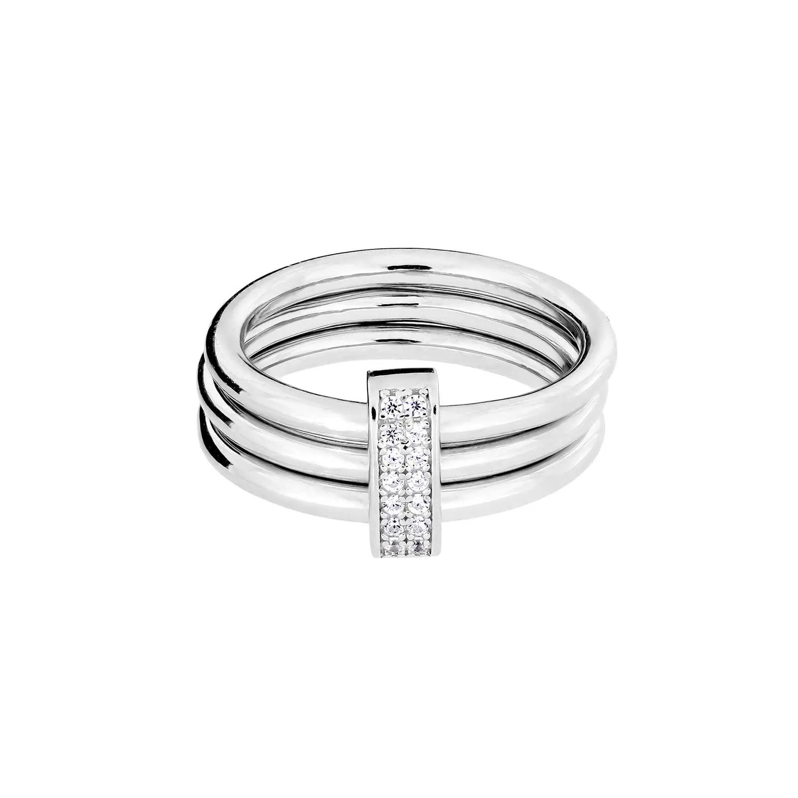 Silver Triple Loop Ring