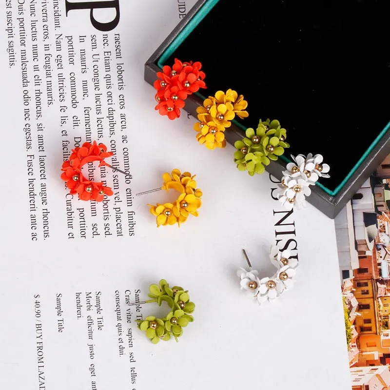 TEEK - Flourish Flower Hoop Earrings