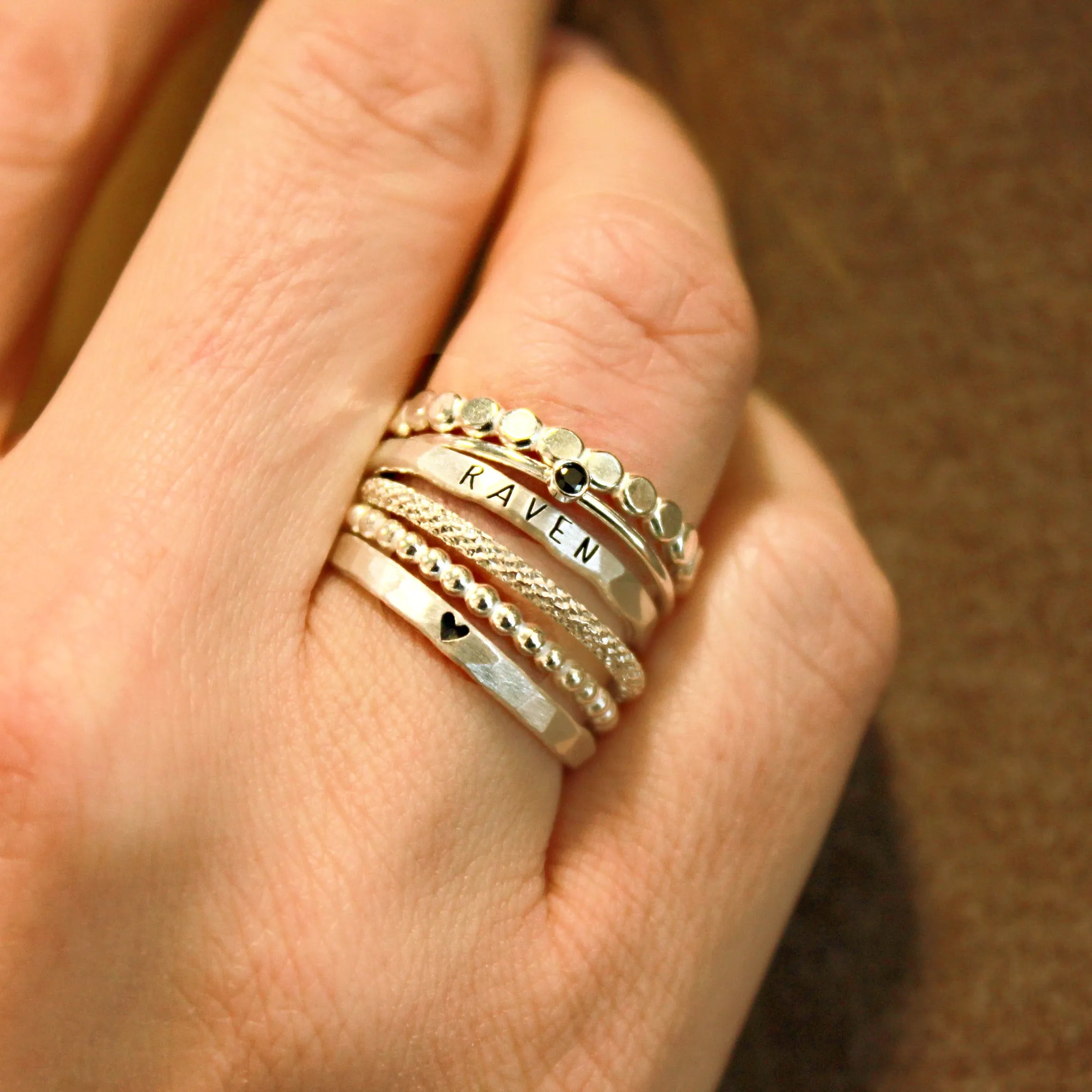 The Ivy Ring Set in Silver