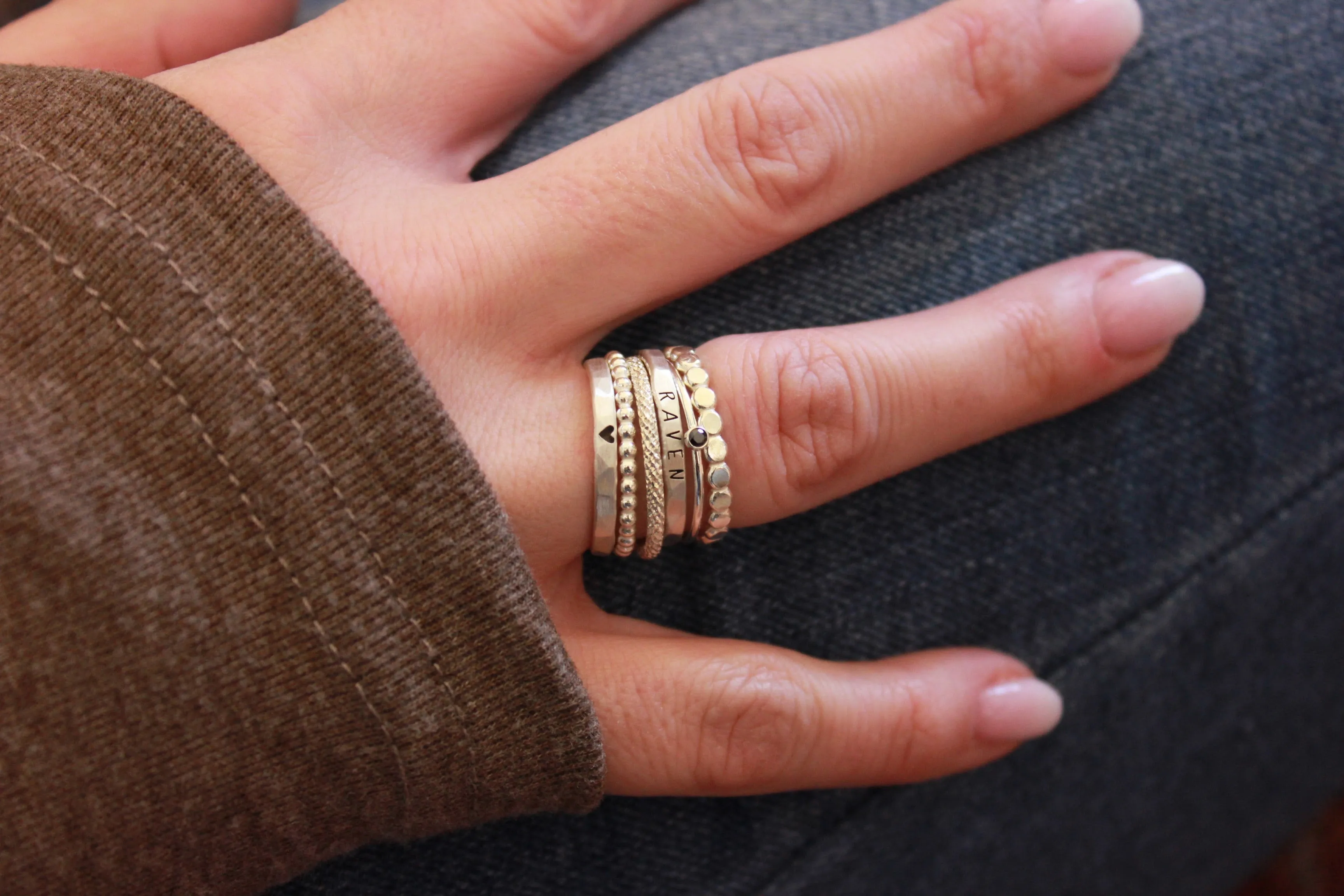 The Ivy Ring Set in Silver