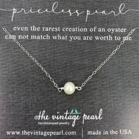 Vintage Pearl Necklace Priceless Pearl