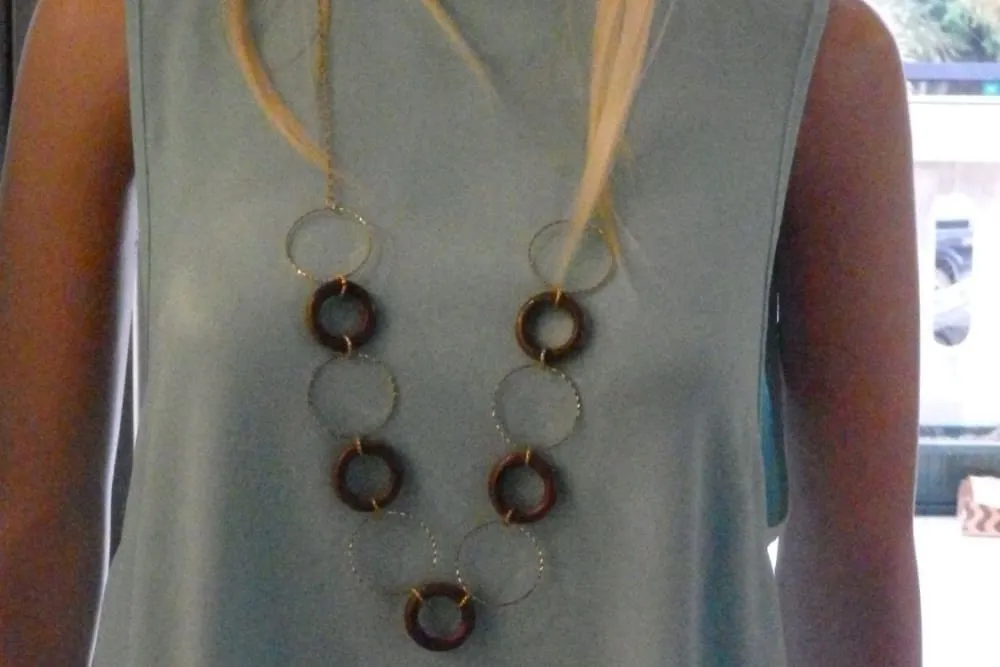Wood necklace